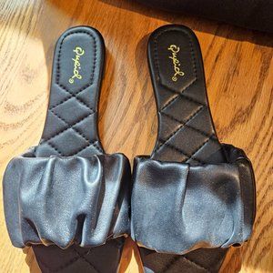 NIB Black Dressy Summer Sandals by Qupid, Size 8.5